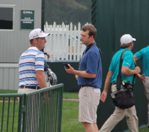 Matt Evers discusses course conditions with Golfdom's Grant B. Gannon.