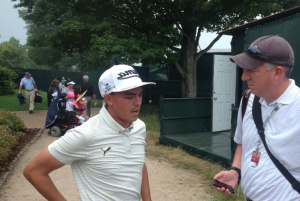 Rickie Fowler discusses course conditions with Golfdom's Seth Jones.