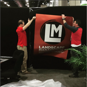 Craig and I setting up the booth. Practice makes perfect and Seth will probably let me do this at the next GIS.