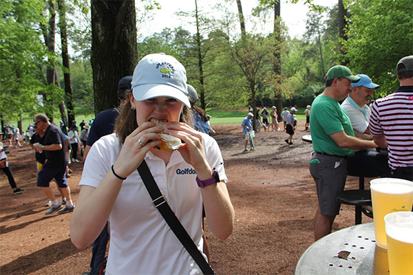 The peach ice cream sandwich had to be my favorite culinary treat from the Masters. Photo: Seth Jones