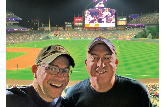 At the annual TOCA meeting in Denver, Mark LaFleur of Syngenta and Jones were able to catch a recent Colorado Rockies game. (Photo: Mark LaFleur)