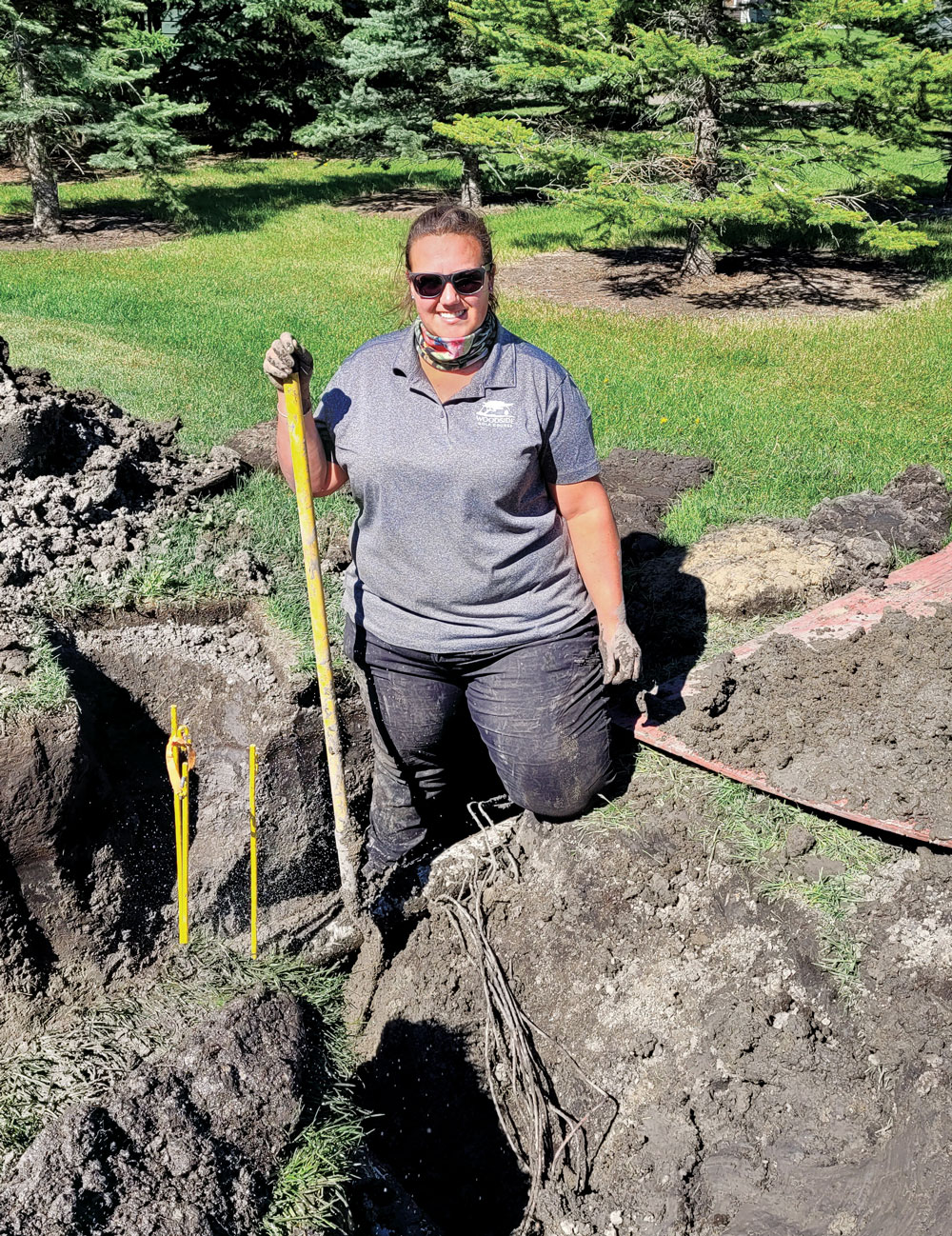 After a summer job on a golf course maintenance crew, Morgan Creighton says she knew she wanted to work in turf. (Photo: Morgan Creighton)