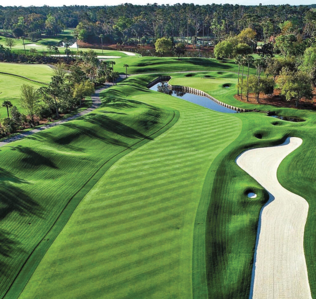 “Our incredible staff of operators have been here
a long time,” Lucas Andrews says. “The best thing about this job is the people I get to work with.” (Photo courtesy of TPC Sawgrass)