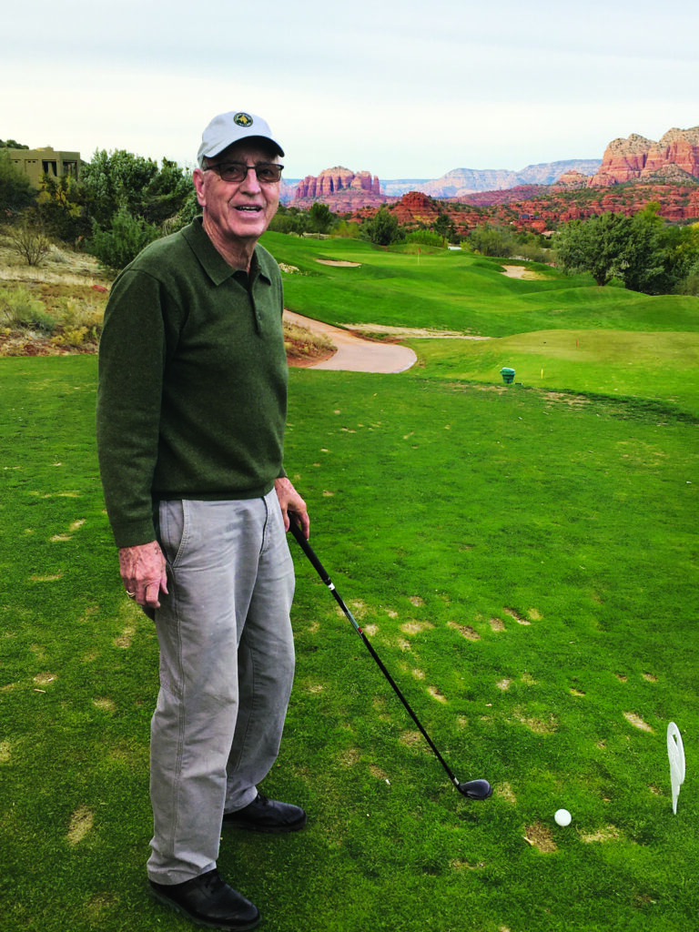 Mike Bavier, CGCS former president of GCSAA and a longtime superintendent, travels the world today seeking great golf views —
like this one in Sedona, Ariz. (Photo courtesy of: Mike Bavier)