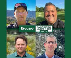 Clockwise from Top Left - Justin Brimley (hat and sunglasses on his head), Jim Pavonetti, Robin Sadler, Kevin Goss (Photo: GCSAA)
