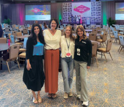 (From left to right) Amber Baker, an executive assistant with SiteOne Landscape Supply; Christina Moore, director of events at SiteOne; Emily Lindley, content and events manager at The Grow Group; and Payton Szymczak, LM’s digital media specialist at SiteOne’s Women in the Green Industry Conference. (Photo: Golfdom staff)