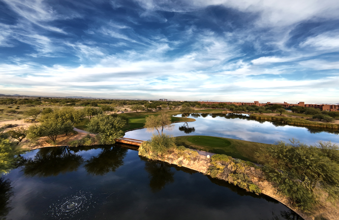 Cattail is a 18-hole, par-72 and 7,334-yard course that's part of Whirlwind Golf Club. Designed by Gary Panks, the course features gradual elevation changes and multi-tiered greens. (Photo: Ryan Barmore, digital communications manager, Whirlwind Golf Club)